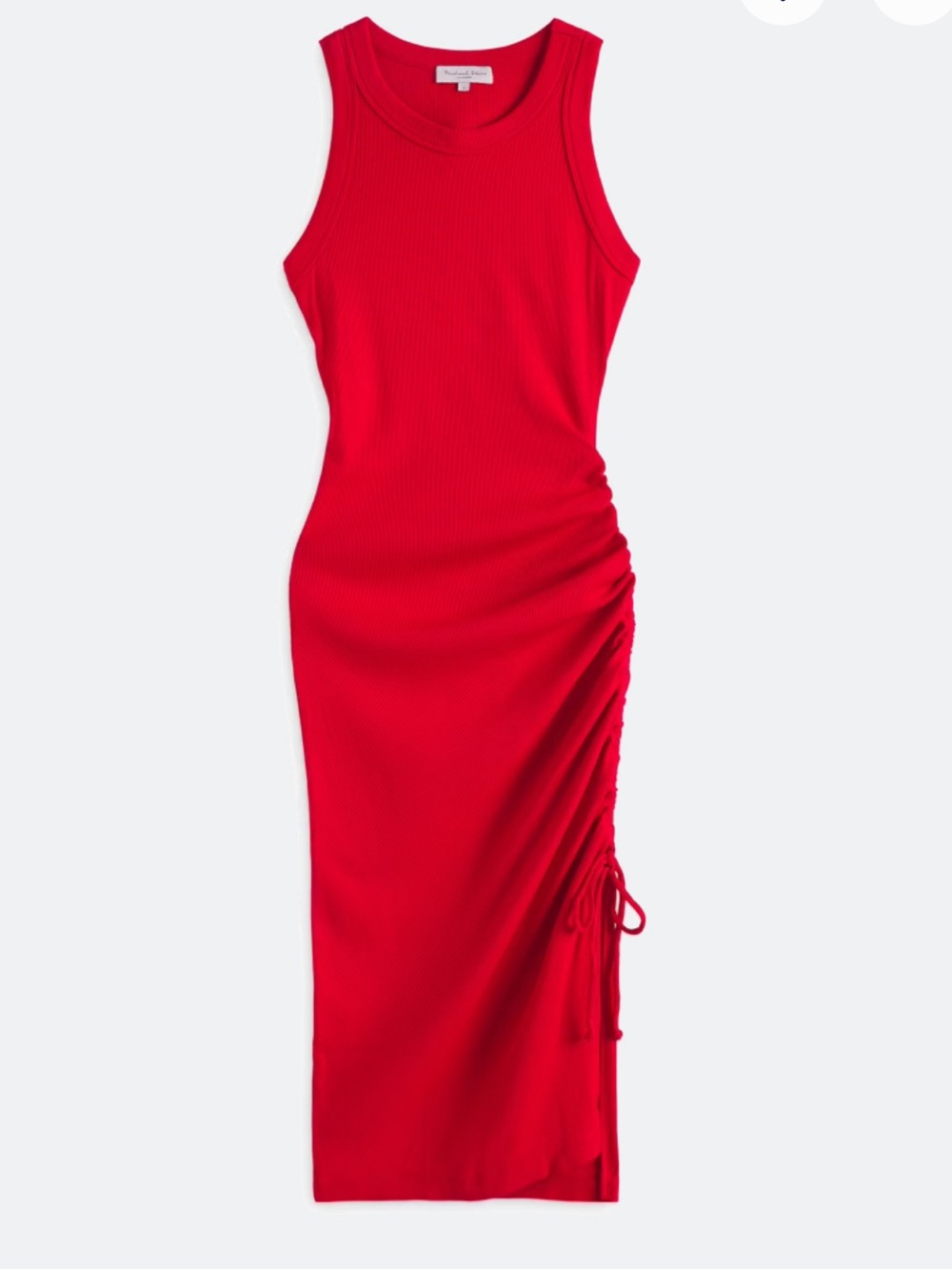 NWOT Michael Stars Hope Fitted Ruched Dress in red